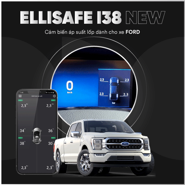 Cảm biến áp suất lốp ICAR Ellisafe i38 New dành cho xe Ford