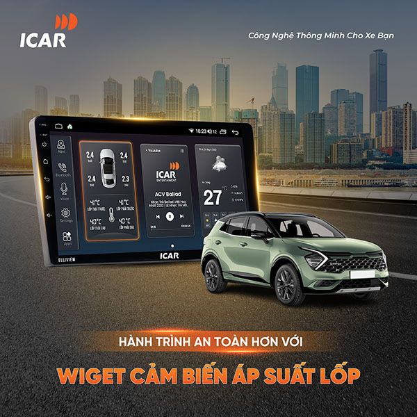 Màn hình Android liền cam 360 ICAR Elliview SE