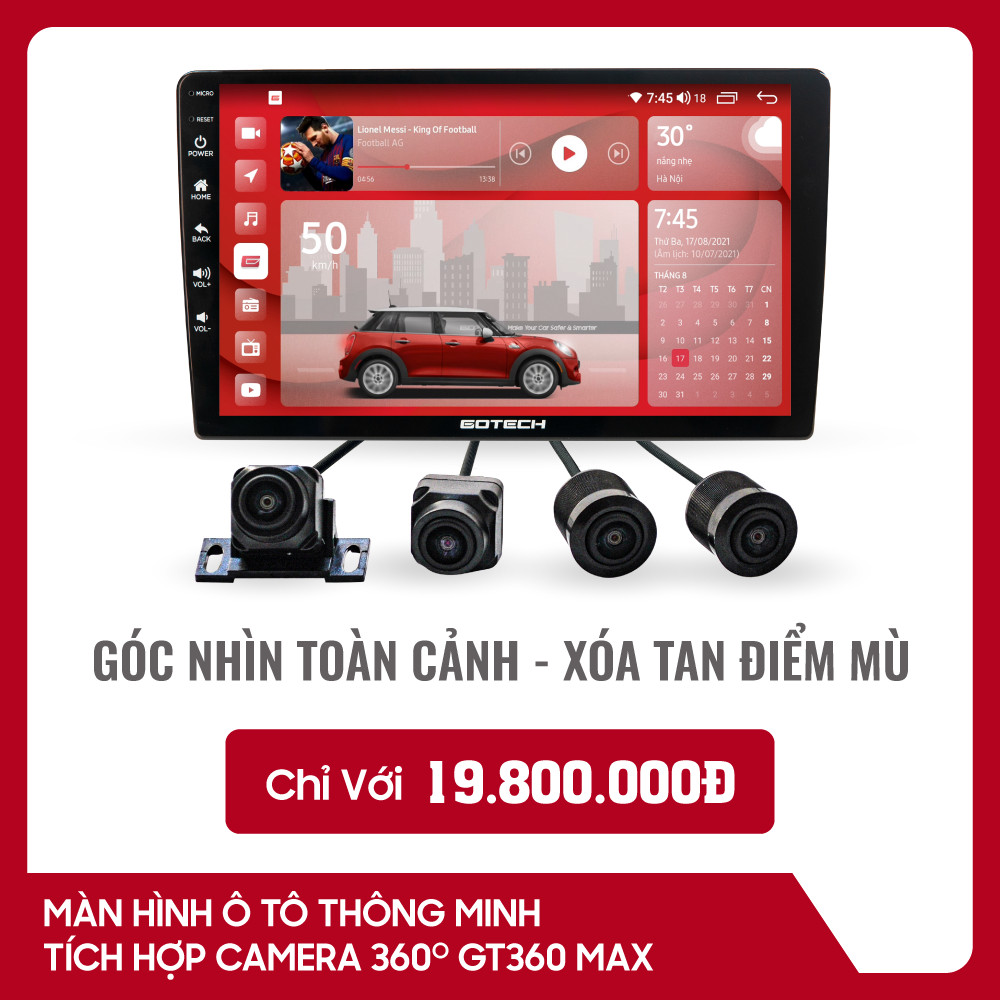 Màn hình ô tô thông minh gotech gt360 max