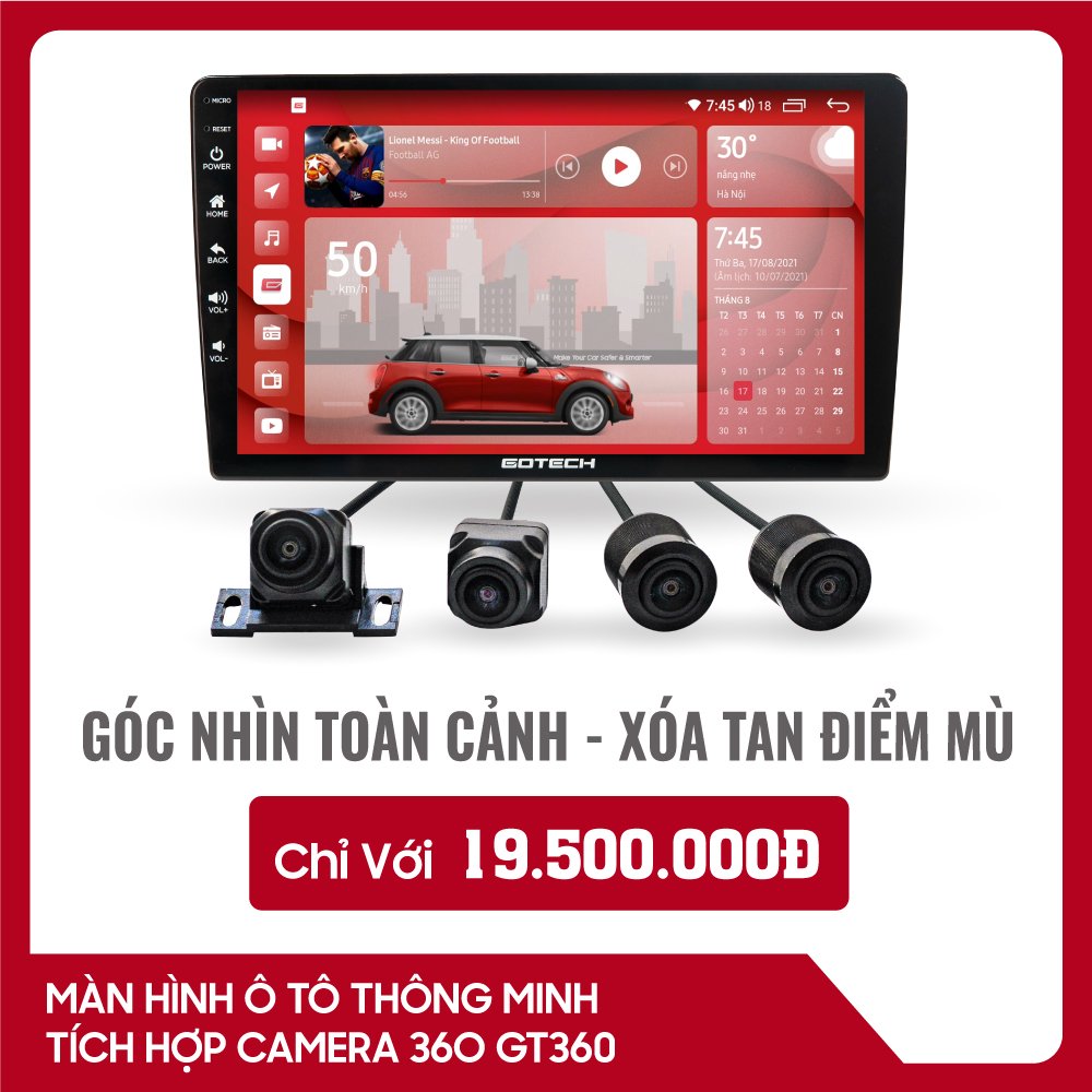 Màn hình ô tô thông minh gotech gt360