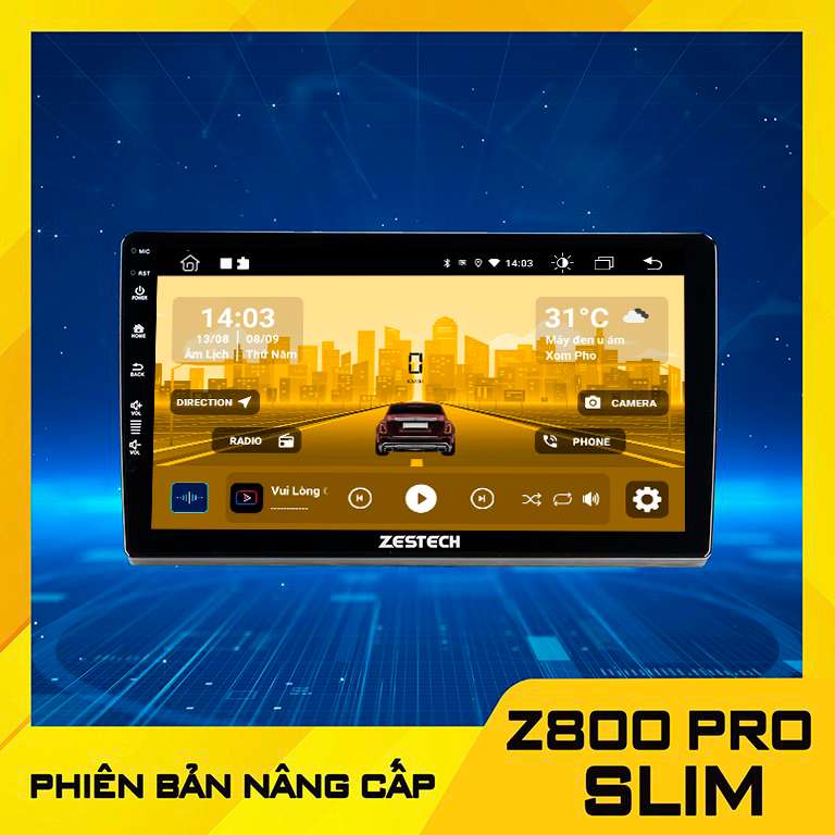 Màn hình ô tô Zestech Z800 Pro Slim