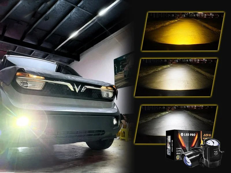 Bi LED gầm A11 Pro (3 nhiệt màu) cho xe Vinfast Vf3